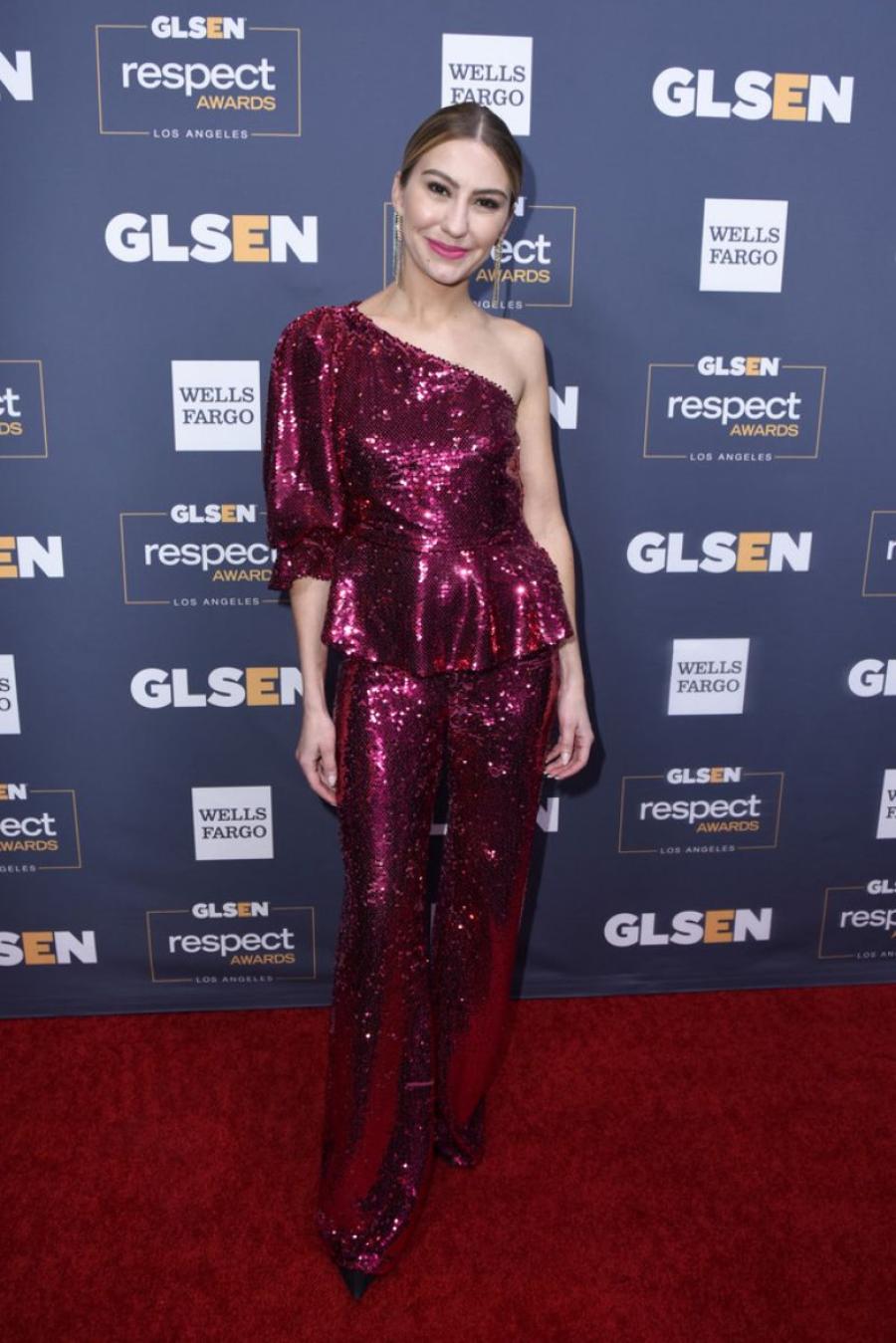 American actress Chelsea Kane at 2019 GLSEN Respect Awards